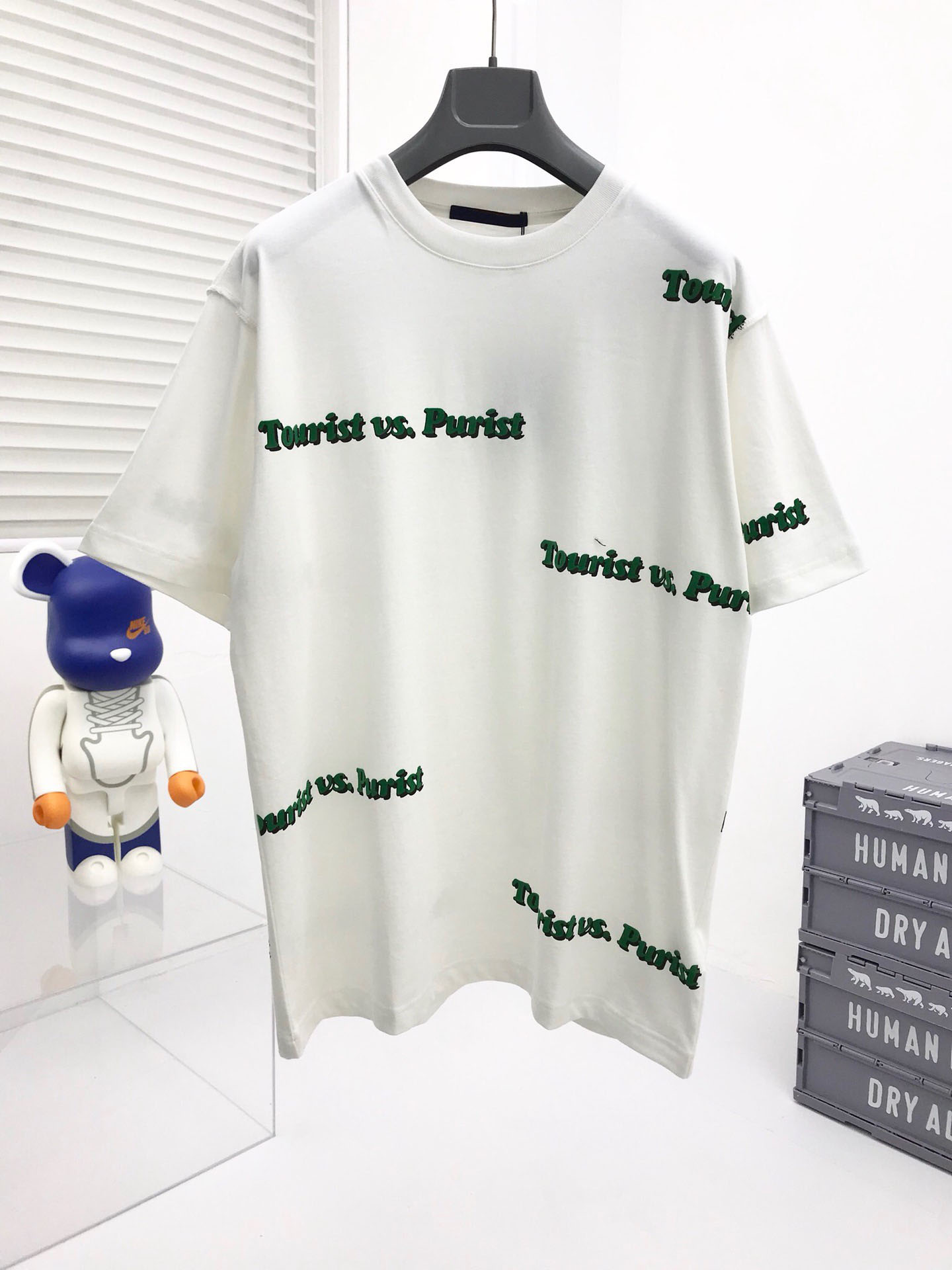 

Men's Plus Tees & Polos Round T-shirt plus size neck embroidered and printed polar style summer wear with street pure cotton deg4e, White