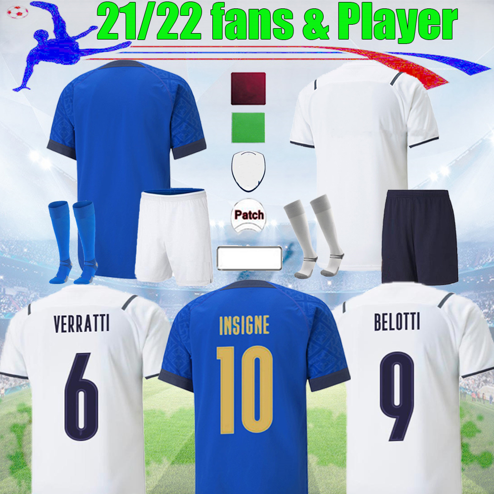 

2021-22 Italia BARELLA INSIGNE soccer Jerseys 21 22 Fans & players SENSI BONUCCI CHIELLINI BELOTTI IMMOBILE Football shirt 16-4XL, 21/22 home fans