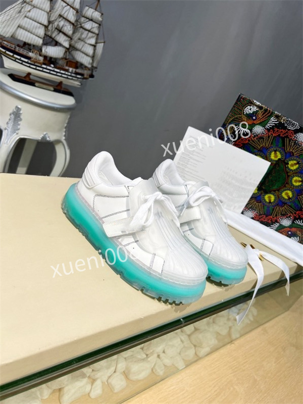 

Designer Hand-Painted Men Shoes Women Sneakers Platform Leather Luminous Cartoon Trainer Shimmer Lace-Up Brand Walking rx211001, Choose the color