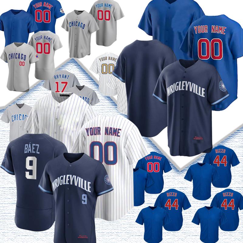 

2021 Chicago Custom Baseball Jersey 9 Javier Baez 44 Anthony Rizzo Willson Contreras 17 Kris Bryant 23 Ryne Sandberg jason heyward ian happ CUb Men Women Kids Jerseys, Men color 4
