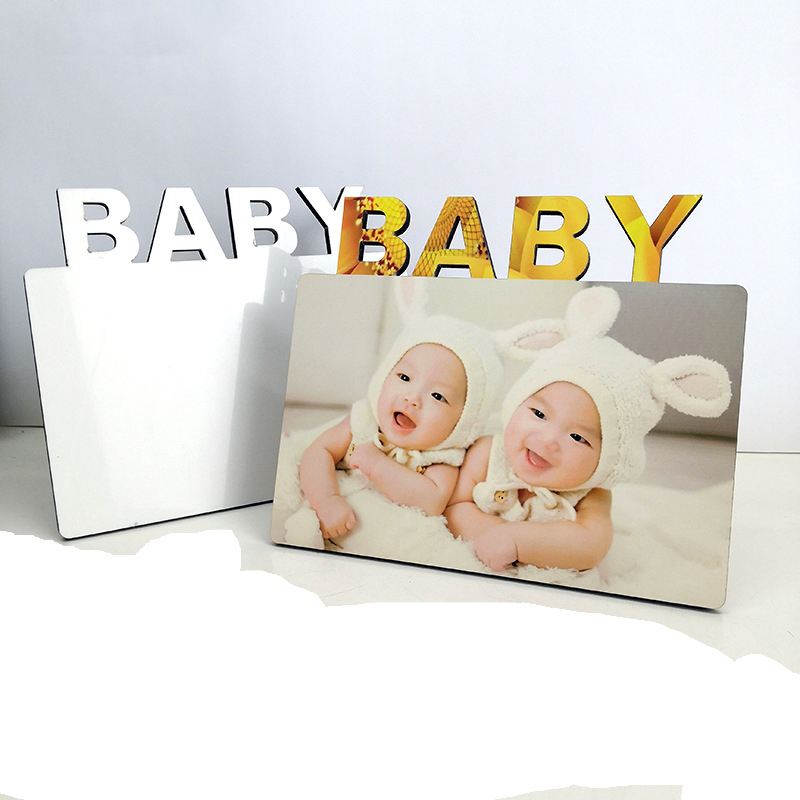 

Sublimation Blank Photo Frame Ornaments DIY Heat Transfer Album Creativity Desktop Decoration Baby Birthday Full Moon Gift