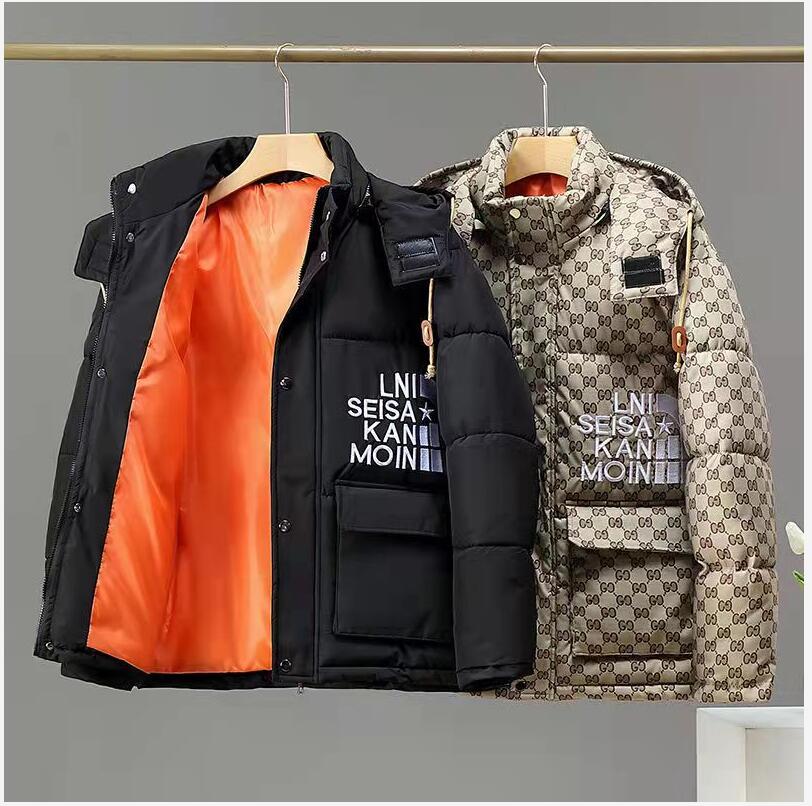 

Mens Jackets Women Brand Down Jacket with Letter Luxury Designer Winter Coats Sports Brand Parkas Top Clothings, Khaki