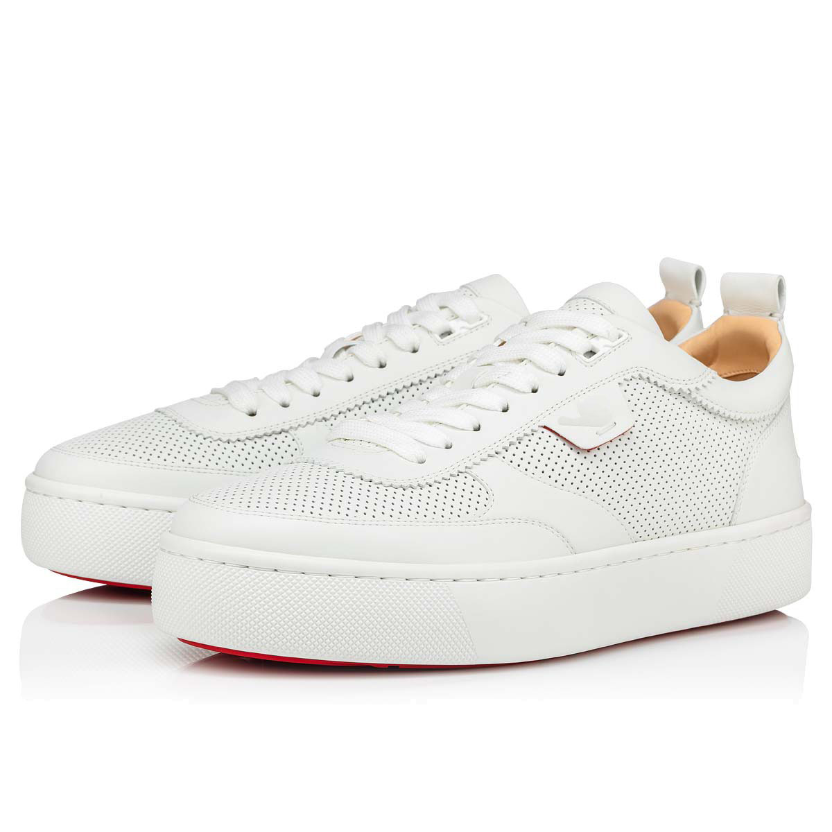 

Autumn winter Men Dress shoes Happyrui red bottom flat sneake calfskin bore a hole modern neoprene sole lace-up sports Thick bottoms tennis shoess