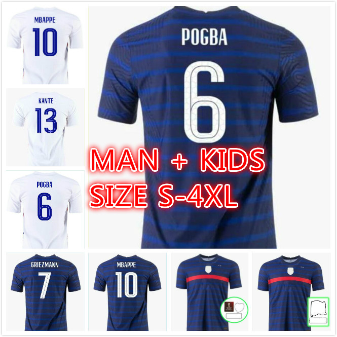 

2021 2022 MBAPPE GRIEZMANN Soccer jersey 21 22 KANTE THAUVIN Football shirts POGBA maillot de foot, Black;yellow