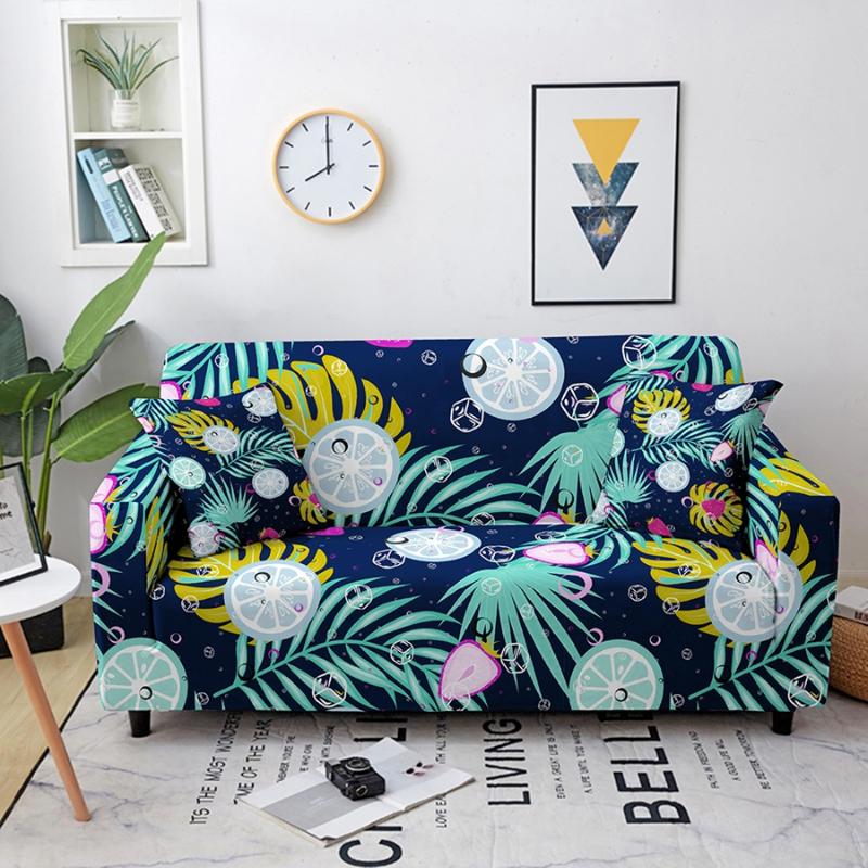 

Chair Covers Tropical Leaves Collection Stretch Sofa Cover For Living Room Armchair Slipcover Elastic Couch Case 1/2/3/4 Seater