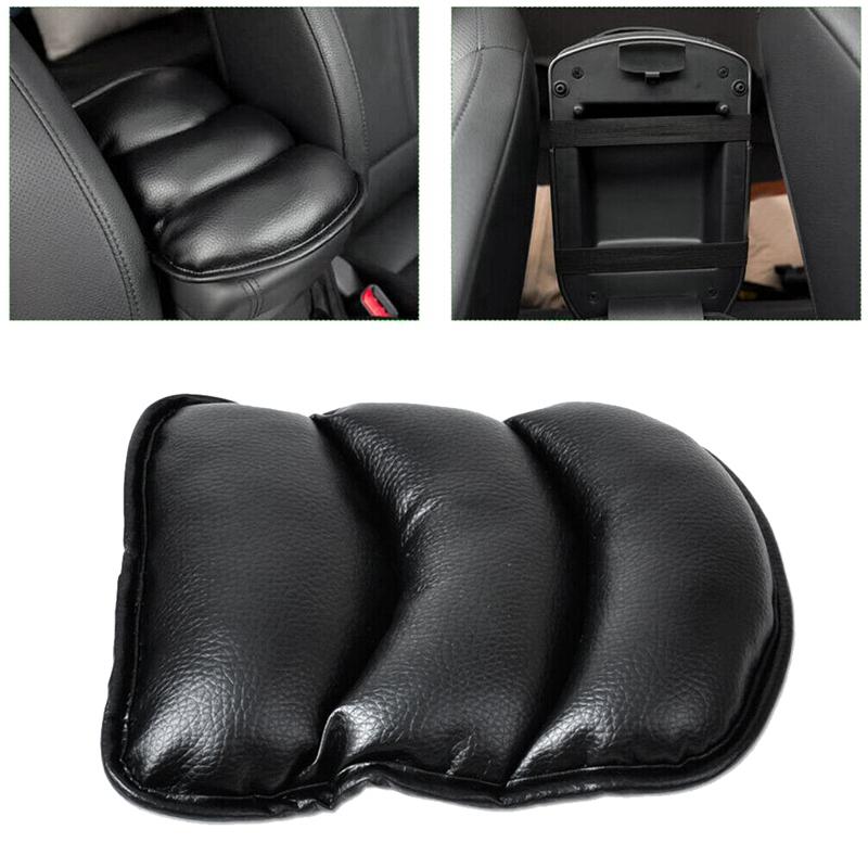 

Seat Cushions 1X Black PU Auto Console Central Armrest Soft Pad Cushion Cover Mat For Universal Car Box Padding Protective