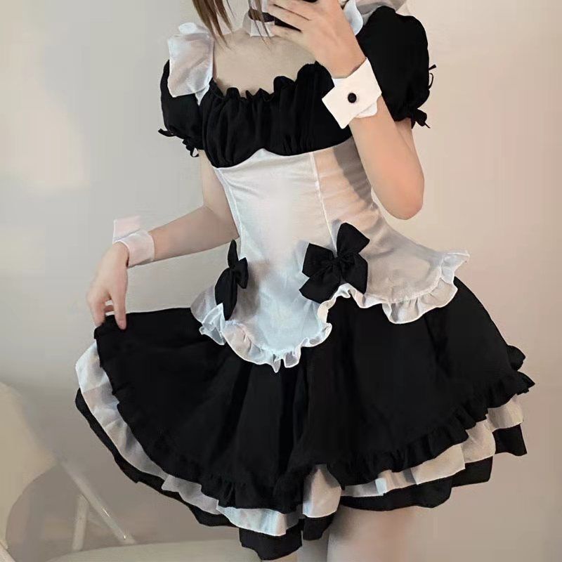 Luxury Casual Dresses Cosplay Maid Drs Cute Student Lolita Maid Man Drs Suit Two Dimensional Big Size-image-718260743