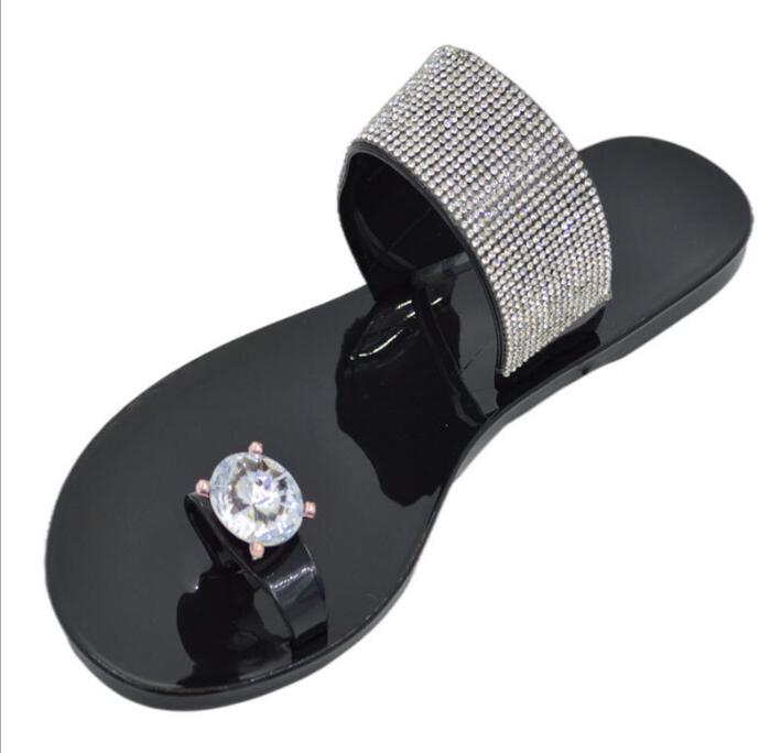 

Summer Sandals Women Beach Shoes 2021 Fashion Woman Slide Sandals Ladies Flat Shoes Slip on Sandles Femme Designer size35-42 F69709, Black
