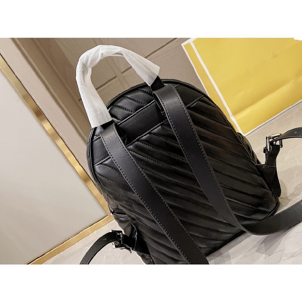 

2021 new backpack classic style can not be used out of fashion with men and women travel bag bag simple temperament versatile size 27-31cm, Black