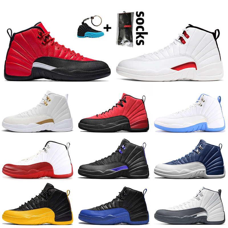 

2021 Jumpman 12 12s Basketball Shoes Dark Concord Twist Arctic Punch Reverse Flu Game OVO White Indigo University Gold Mens Trainers Womens Sneakers, A9 gym red 2018