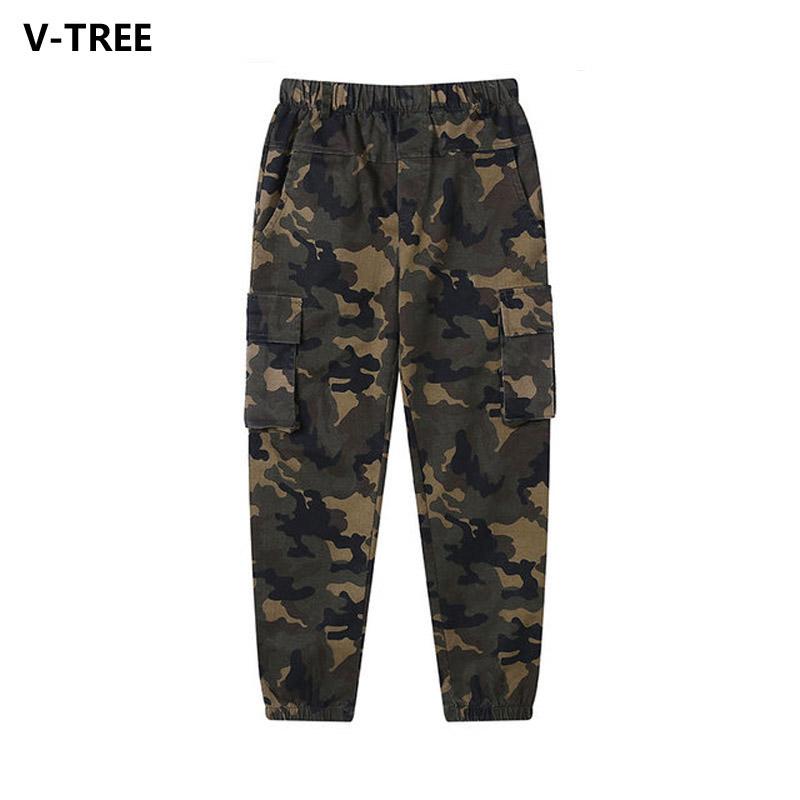 

Trousers 2021 Autumn Boys Pants Camouflage Jeans Teen Children Big Size Clothing, Blue