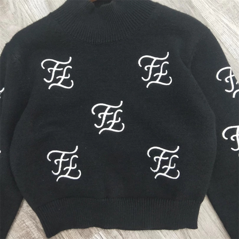 

2021 New Spring Women Fashion Luxury Letter Pattern Pullovers Female High Quality Brand Autumn Tops Ladies Embroidery Sweaters