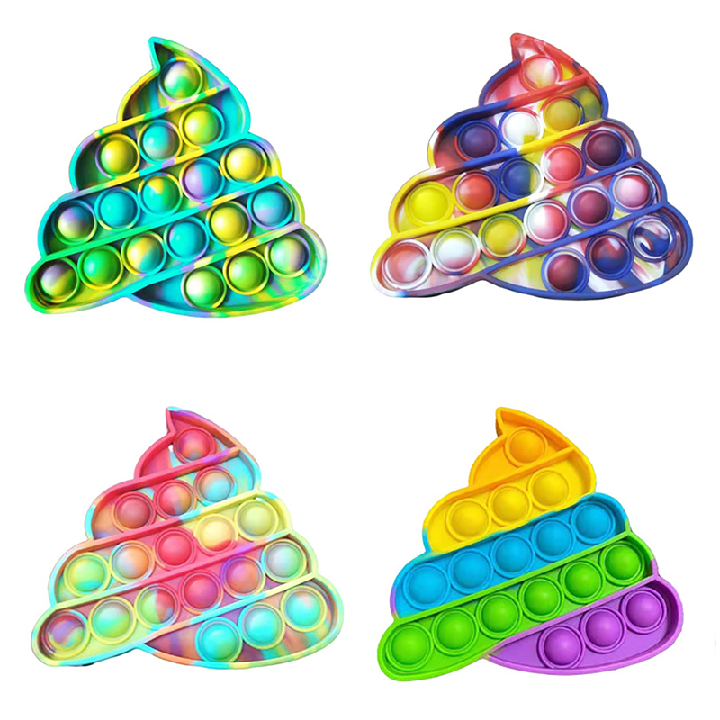 

Finger toy Creative Poo Shape Fidget Toys Bubble Sensory Autism Special Needs Stress Reliever Squeeze Sensoryy For Children Game