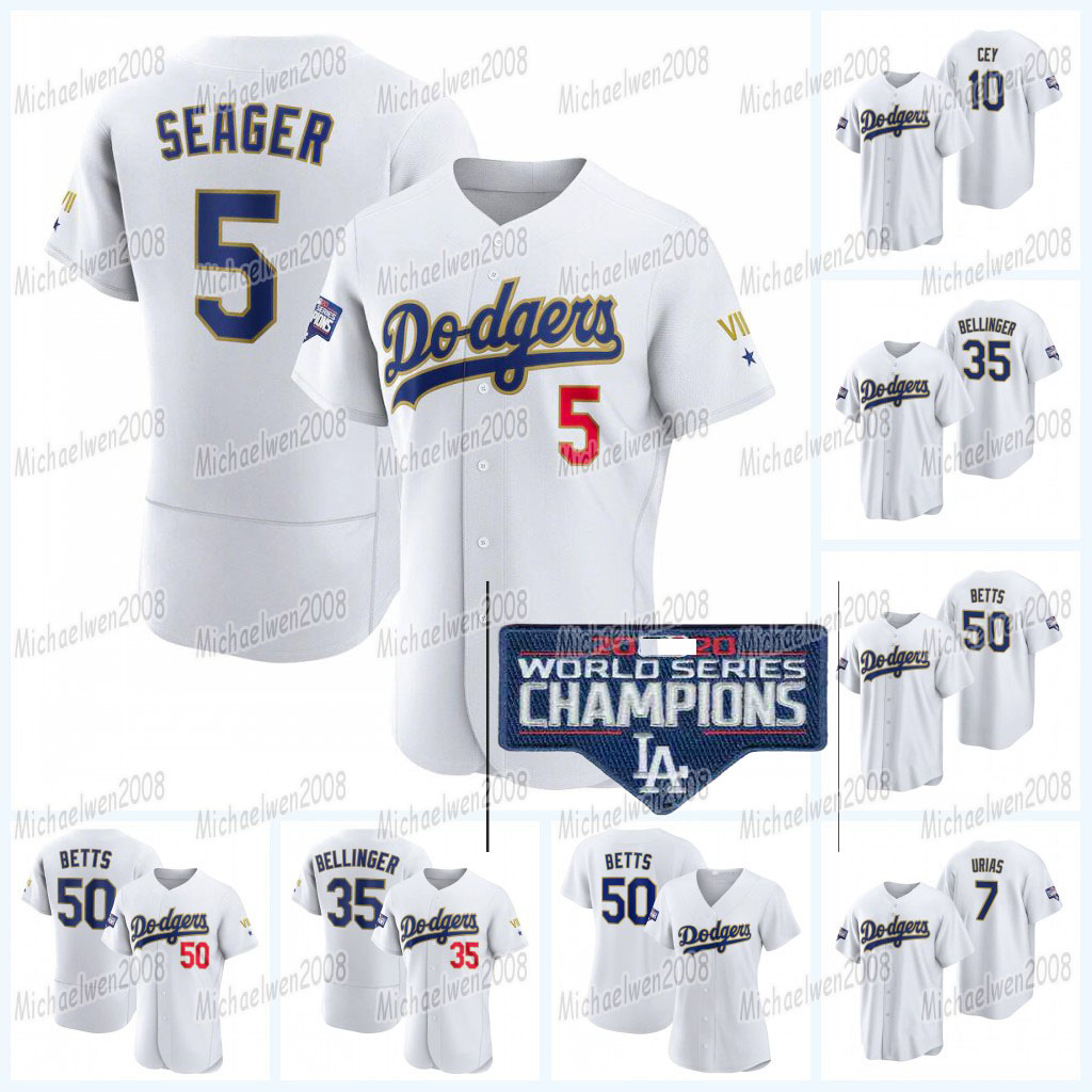 

7 Julio Urias 2021 Gold Program jersey Mookie Betts Max Muncy David Price Scott Alexander Justin Turner Cody Bellinger Will Smith Corey Seager Chris Taylor AJ Pollock, Flex base black