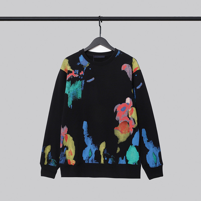 

European Union Size Mens hoodie Suit Casual Fashion Color stripe print High quality All-match Breathable Long Sleeve, 80