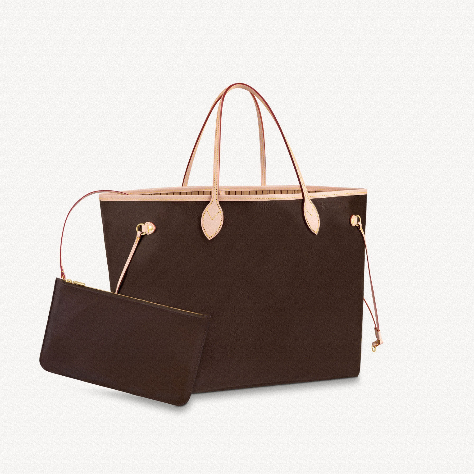 

Top Quality Women Designer Bags And Clutch Purse Never 2pcs Set Lxury Full Handbags For Lady Retro Shoulder Tote Bag