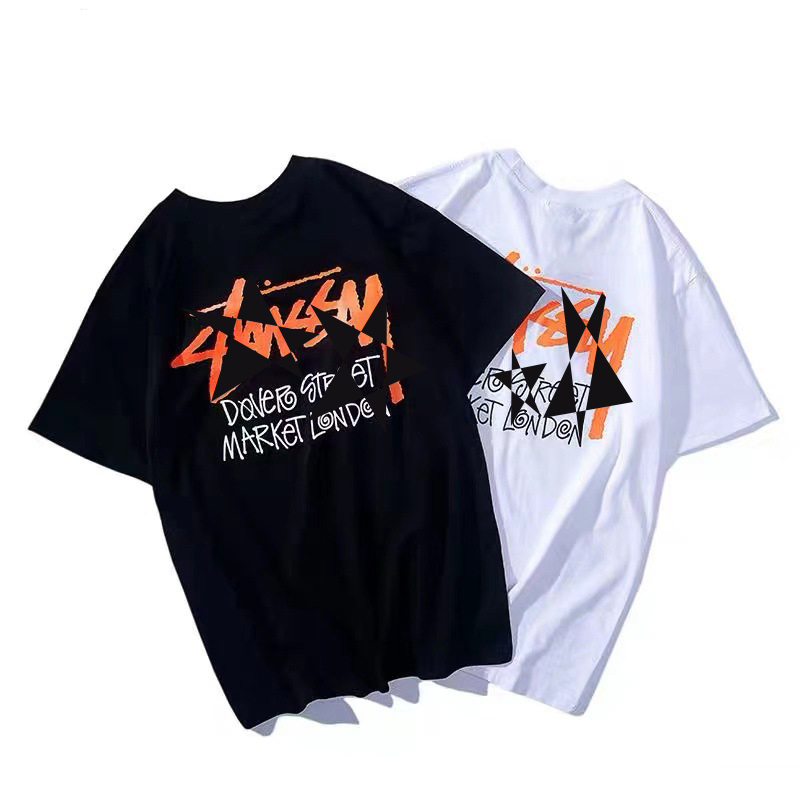 

2021 Spring Summer Front T Shirt Tee Skateboard Tshirt fashion hip-hop tee Men Women Short Sleeve, White;black