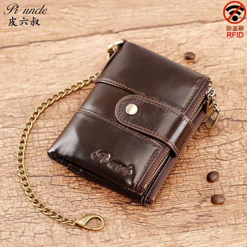 

Wallets Brand Genuine Cowhide Leather Men Wallet Small Mini Card Holder Vintage PORTFOLIO Portomonee Hasp Male Pockect Top Quality, Red;black
