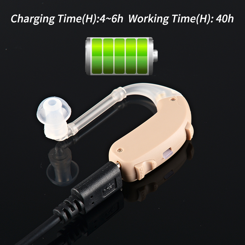 

New Best 20 channel Mini Rechargeable Hearing Aid Digital BTE Hearing Aids Adjustable Tone Sound Amplifier Portable Deaf ElderlyScouts