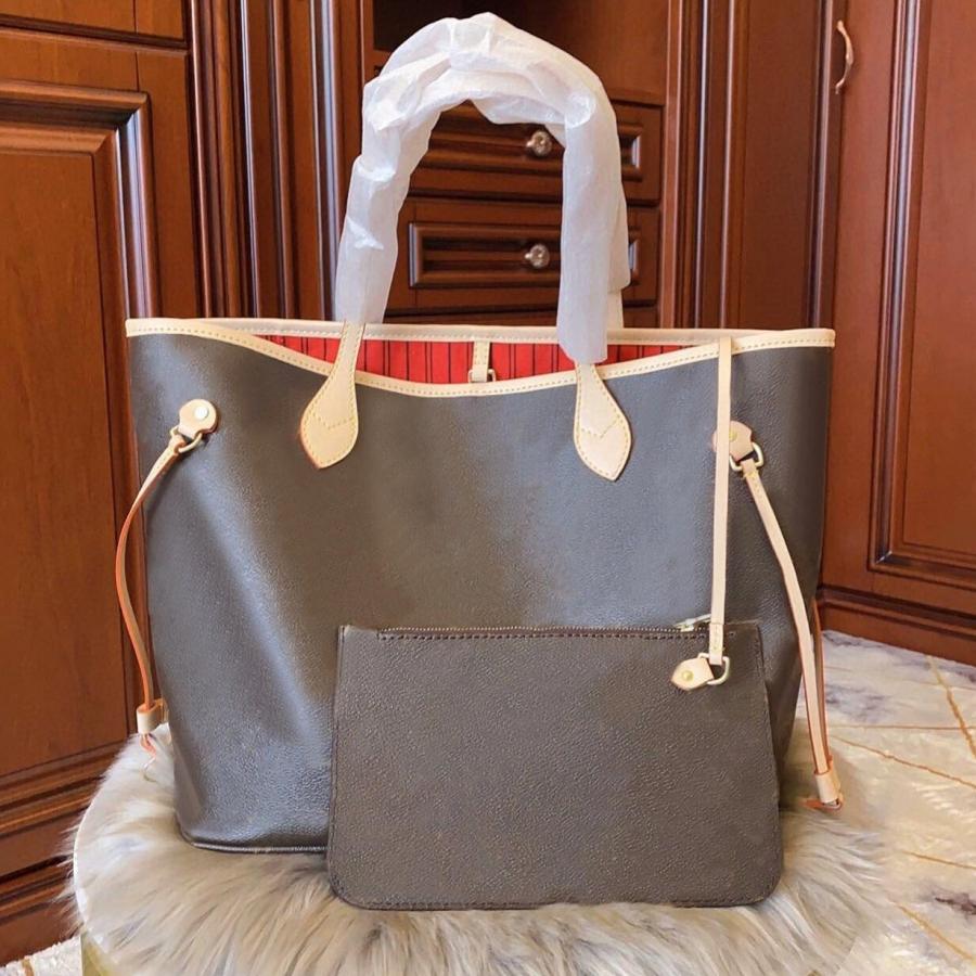 

Classic Style Women Handbags Ladies Luxury Designers Composite Bags Lady Clutch Shopping Bag Shoulder Totes With Female Purse Wallet Size#702, Red interior