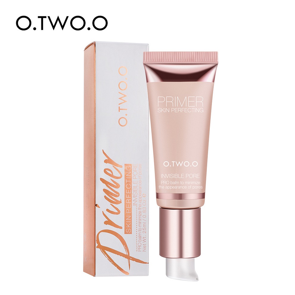 

O.TWO.O Makeup Base Face Primer Gel Invisible Pore Light Oil-Free Finish No Creases Not Cakey Foundation Cosmetic 25ml, Customize