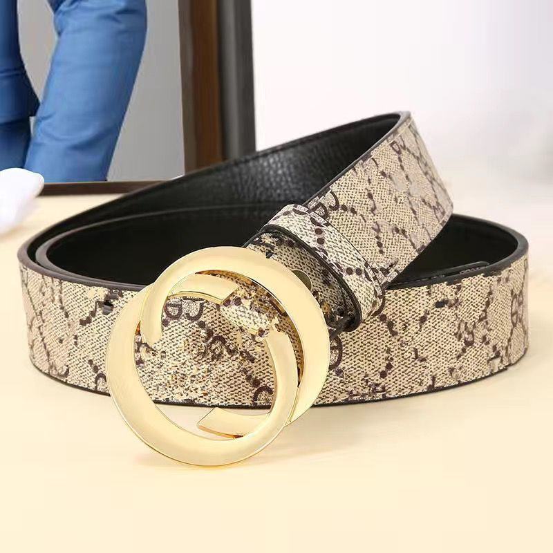 

12 High fashion women men Belts unadjustable Casual Pinhole Buckle Business Mens design imitation Belt 38mm with box, Black;brown