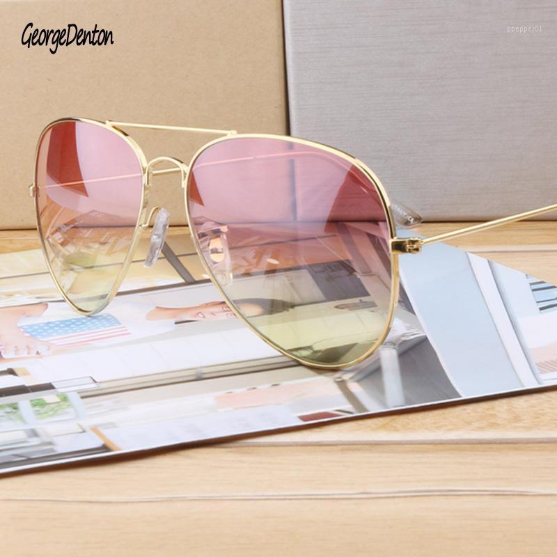 

Sunglasses Gradient Metal Frame Quality Men Brand Design Alloy Pilot Male Sun Glasses Driving Oval Eyewear