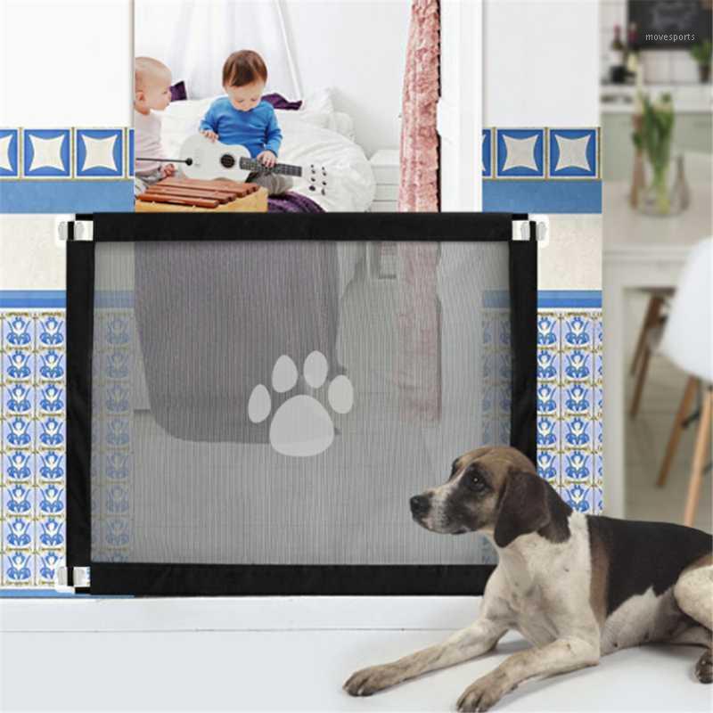 

Cat Carriers,Crates & Houses Pet Isolation Net Dog Barrier Fence Baby Safety Portable Folding Stairs Gate For Home Separation Mesh Guard Doo1