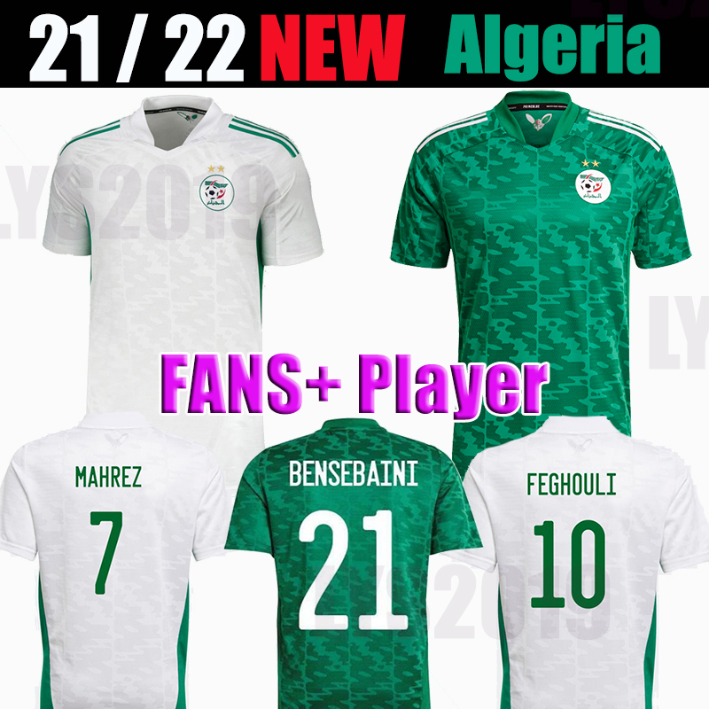 

Algeria soccer jerseys national team uniforms 2021 2022 man kids kit BENSEBAINI BENNACER MAHREZ football jersey ATAL BRAHIMI BENRAHMA Maillo, Black;yellow