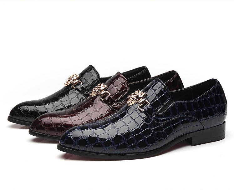 

Men Dress Shoes Wedding Fashion Office Footwear High Quality Leather Comfy Business Formal Shoe, Black