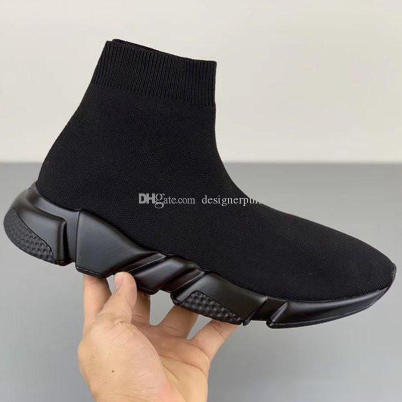 

2021 Luxury designer shoes speed coach platform casual triple sock shoe designer trainers women's sneakers comfortable men's sneak, Black