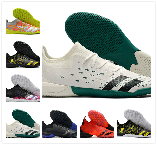 

Mens Soccer Shoes PREDATOR FREAK .3 LOW TF Football Boots Turf Cleats High Top Sneakers Soft Futsal IC soccer cleats size39-45, 0003