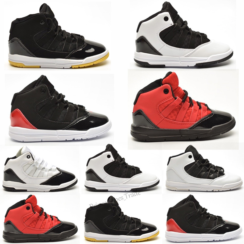 

Newest Cap and Gown designer shoes big kids 11 Prom Night 11s youth children Basketball Shoe boys midnight navy boyus sports Sneaker, Black