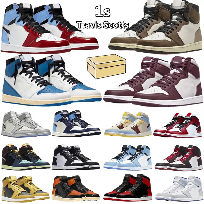 

Top quality Jumpman 1s Basketball shoes University Blue Dark Mocha UNC Light Smoke Grey Hyper Chicago bred royal Silver Toe Shadow Twist men women running sneakers
