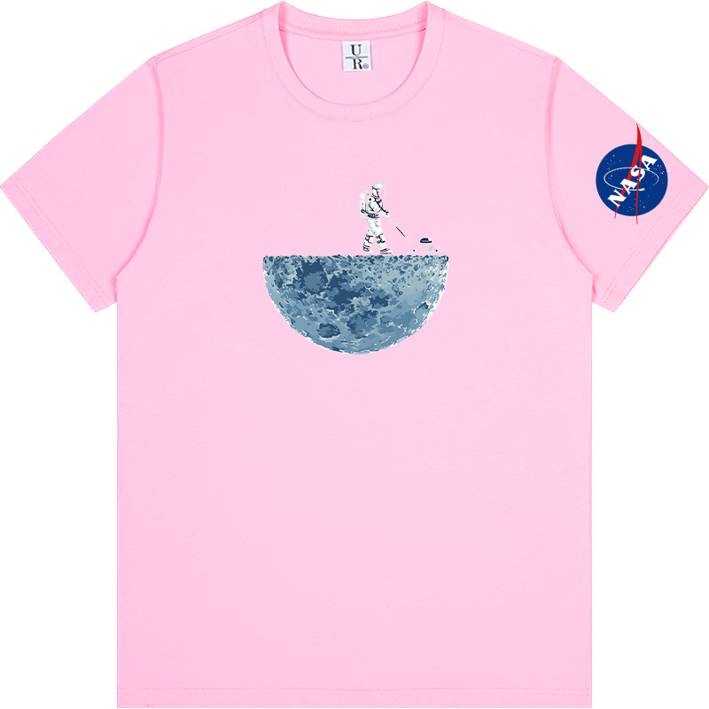 

NASA Logo T-Shirt National Aeronautics Space Administration T Shirt Men and Women 220, White