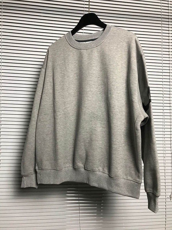 

Designer Limited Air High Street Casual Men' Crew Neck Loose Fitting Oversized Pullover, Gray