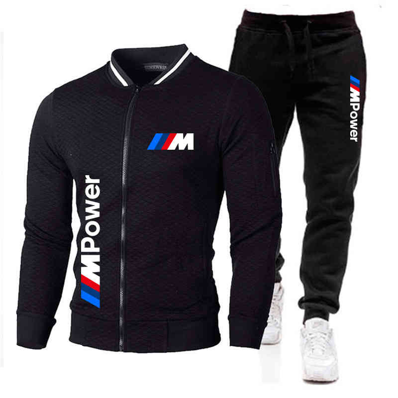 

2-piece men's, BMW printed sportswear, Hoodie + , sweater, casual sportswear, 11