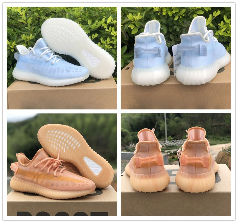 

Kanye West v2 Mono Pack Ice Clay Light Men Women Shoes Knitting Beluga 2.0 mens Womens Sport sneaker, Mono ice