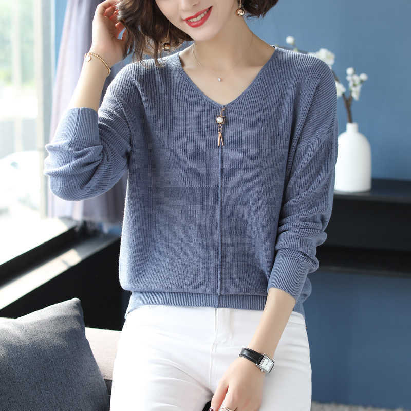 

ropa mujer woman Sweaters beading Casual Basic Knitwear Office Stretch mulheres pullover fashion Knit Jumpers Slim Tops 210604, Elegant black