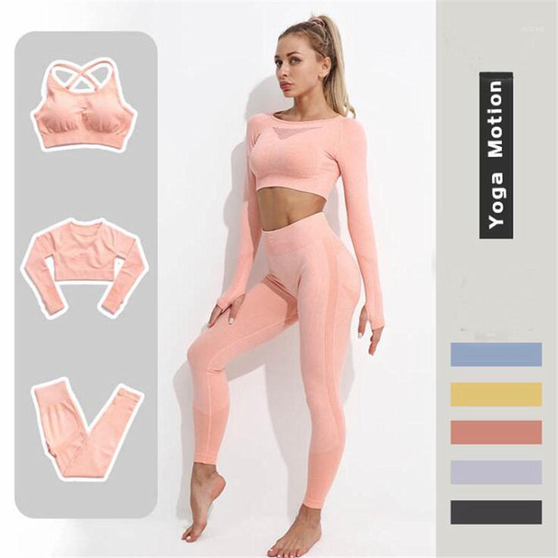 

Ombre Womens Fitness Suit Seamless Sportswear Workout Yoga Set Gym Clothing Sport Outfit For Woman Sports Bra Leggings, Green bra pt set