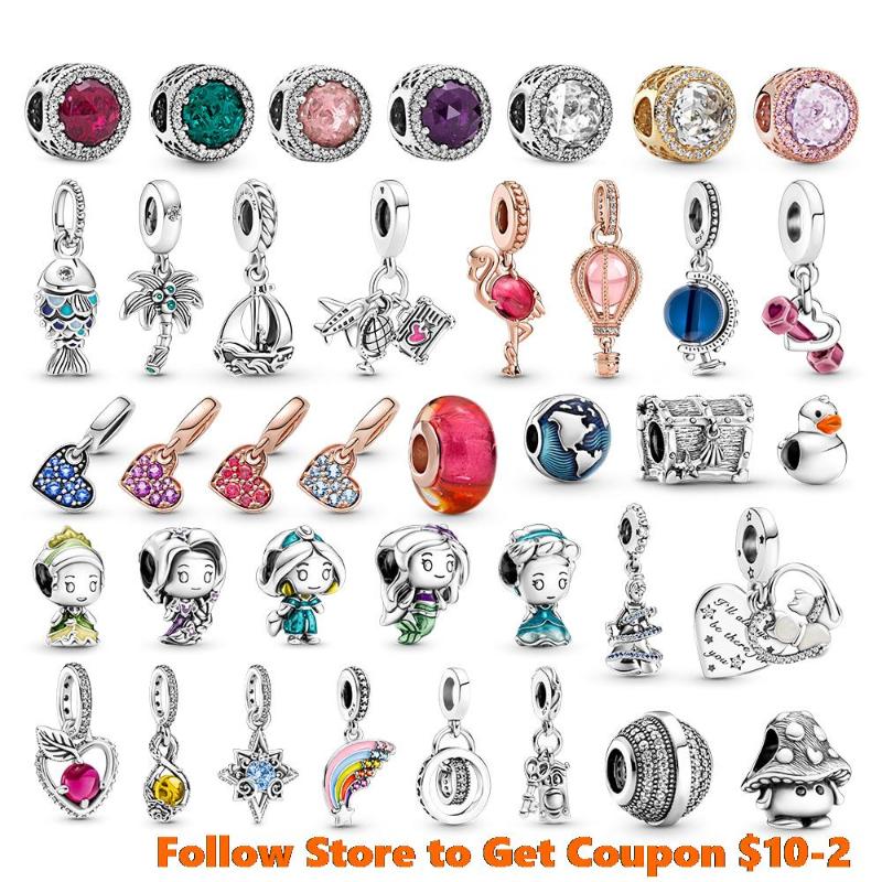 

Other Danturn 925 Sterling Silver Beads Magical Moment Murano Glass Flamingo Dangle Charm Fit Original Bracelets Or Necklaces