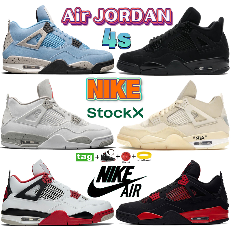 

Air Jordan 4 4s white oreo high basketball shoes university blue x sail black cat bred what the men sport trainers noir guava ice SP Taupe Haze women sneakers, Bubble wrap packaging