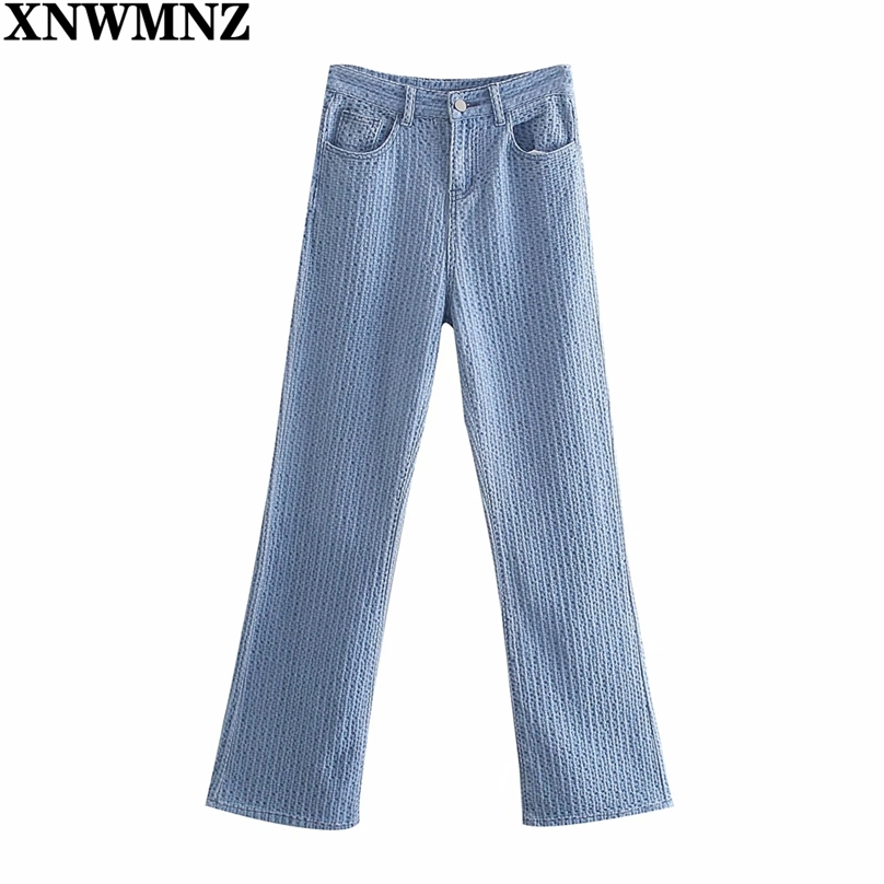 

Straight Baggy Jeans for Woman High Waist Fashion Blue Denim Loose Mom Pants Clothes Vintage Streetwear Stripe 210520, Sky blue