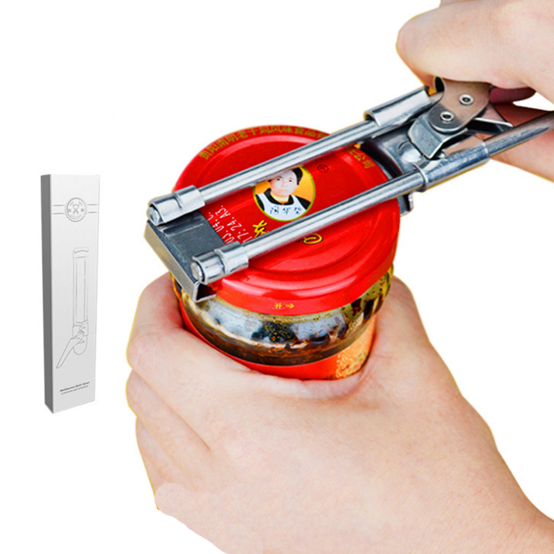 

Stainless Steel Bottle Opener Adjustable Can Opener Portable Jam Bottle Household Labor Saving Tools Convenient And Time Saving DHL Free