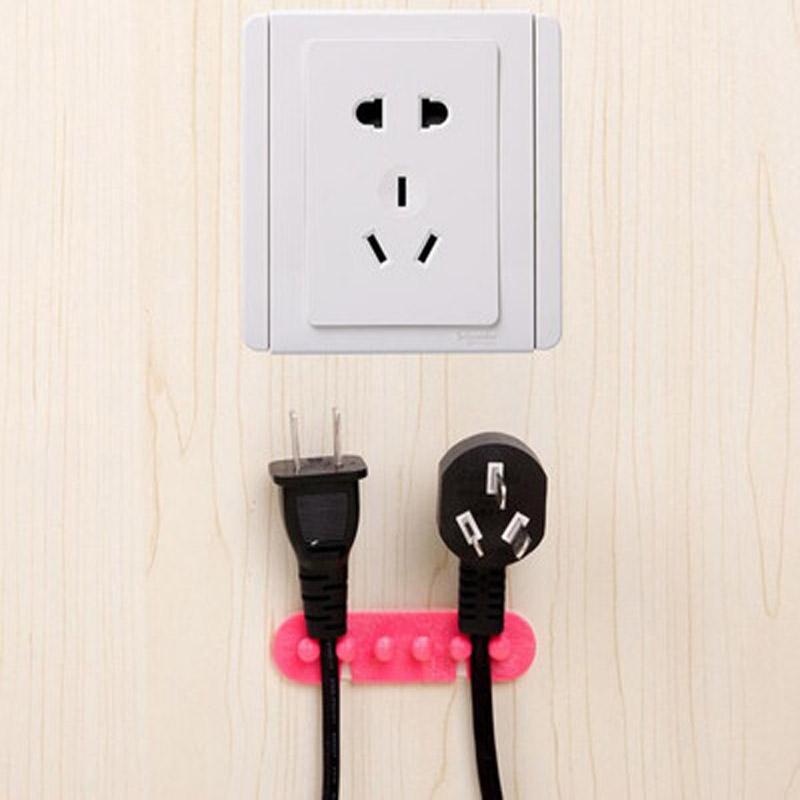 

Hooks & Rails Multifunction 2pcs Plug Electrical Wire Finisher Hub Power Cord Lock Management-ray Cable Winder Hook