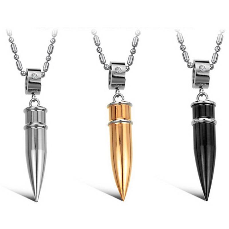 

Pendant Necklaces Domineering Men's Head Necklace Rose Gold Black Stainless Steel Fashion Party Boy Jewellery Gift