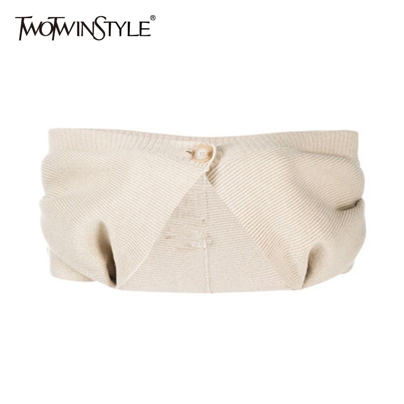 

Sexy Off Shoulder Sweater For Women Slash Neck Short Sleeve Knitted Cardigans Female Fashion Clothing 210524, Black