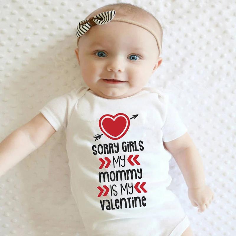 

Rompers Sorry Girls My Mommy Summer Is Valentine Baby Boys Fashion Clothes Born Toddler Romper Infant Costumes Pajamas, Wb