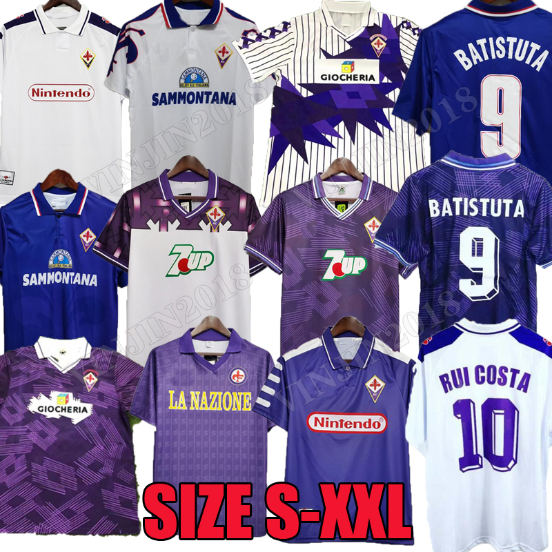 

1991 1992 Fiorentina Retro Soccer Jerseys 1993 1998 1999 Gabriel Football Shirts 89 90 91 92 93 94 95 96 97 98 99 00 Batistuta RUI COSTA Uniforms Vintage Maglia da calcio, 91 92 home