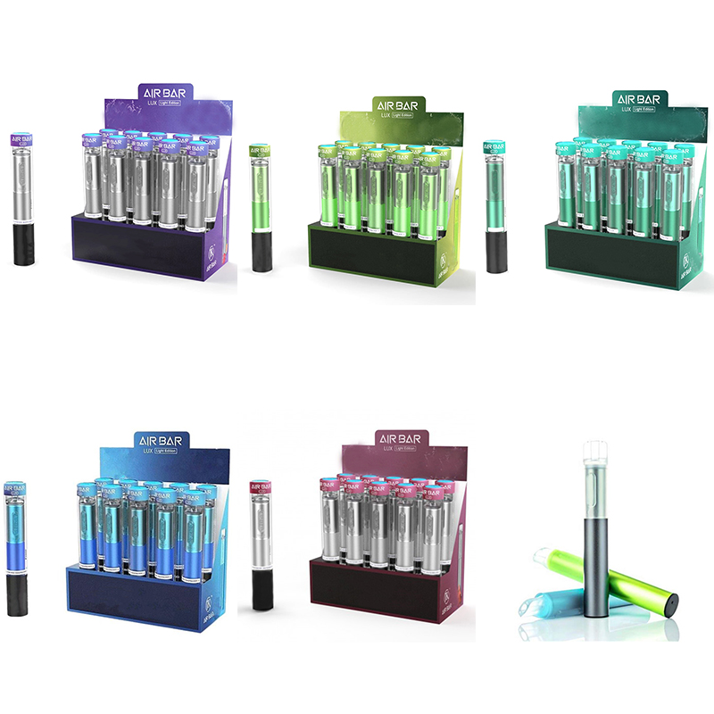 

great price Air Bar Lux Disposable Vape e cigarette Kit Device Built-in 500mah Battery 2.7ml 1000 puffs Dab Pen 100% Original wholesale
